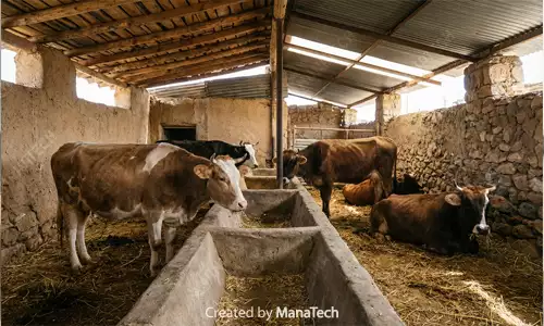 خوردن غذا توسط گاو در مقاله تب برفکی در دامها؛ علائم، راههای تشخیص و روشهای کنترل بیماری - سایت ماناتک