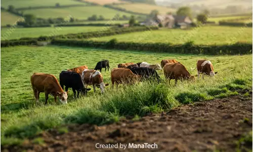 گله گاو در مقاله تب برفکی در دامها؛ علائم، راههای تشخیص و روشهای کنترل بیماری - سایت ماناتک