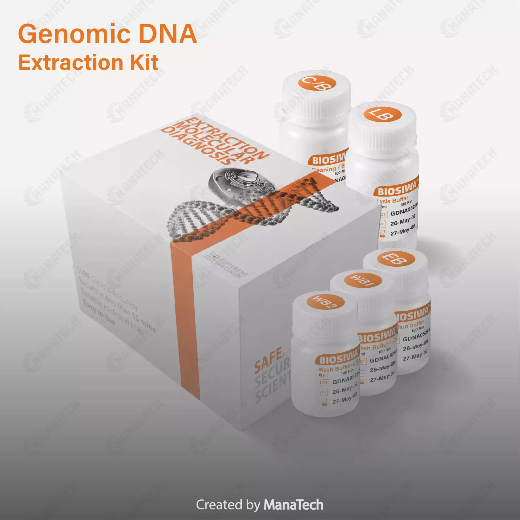 کیت استخراج ژنومیک (DNA) بایوسیوا